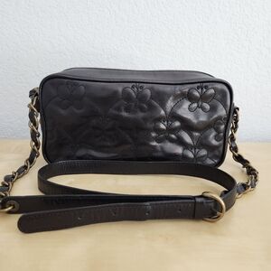 Anna Sui Purse in Black Cowhide leather  with Long Chain